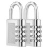 ZHEGE Combination Lock Padlock with Combination Code 4 Digit, Spin