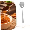 SHOWERORO 12pcs Stainless Steel Serving Spoons Long Handle Thickened Soup