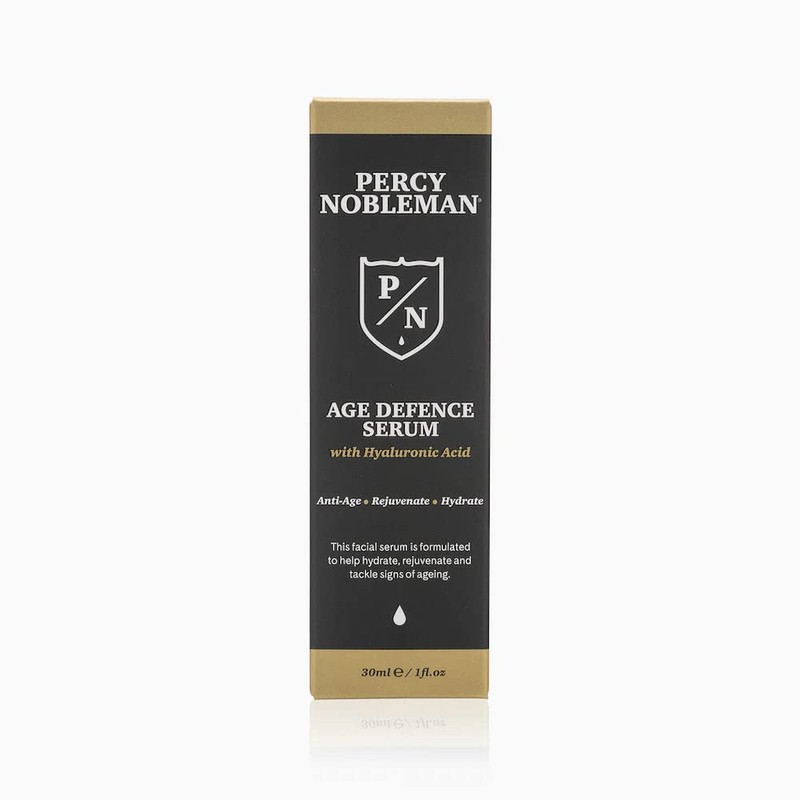 Percy Nobleman Age Defence Serum with Hyaluronic Acid, a face