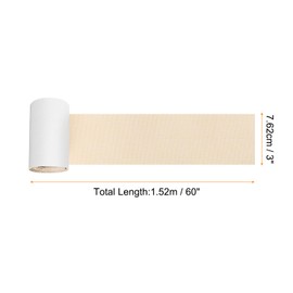 Rebower Repair Patches Repair Tape Self-Adhesive DIY Repair Patch Linen Gear Patch for Sofa, Furniture, Chair, Clothing,Tents,3x60 Inch,Cream