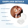 YELARXI Silicone Earplugs, 27 Db Noise Cancelling Sleeping Ear Plugs