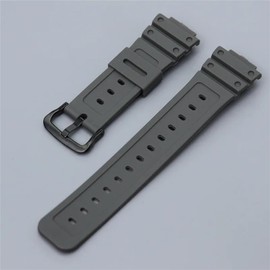 Tyogeephy 16mm Resin Rubber Replacement TPU Watch Band for Casio G-Shock GA2100 DW-5600 Mens Strap Watch Accessories