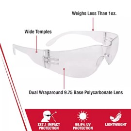 Radians Clear Safety Glasses