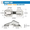 Ravinte 8 Pack Soft Close Hidden Hinges Surface Mount Kitchen