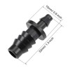 sourcing map Barb Drip Pipe End Closure Cap 4mm and