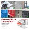 Cinta Impermeable Butilo Glowlin 10m x 10cm Tapa Goteras Plata