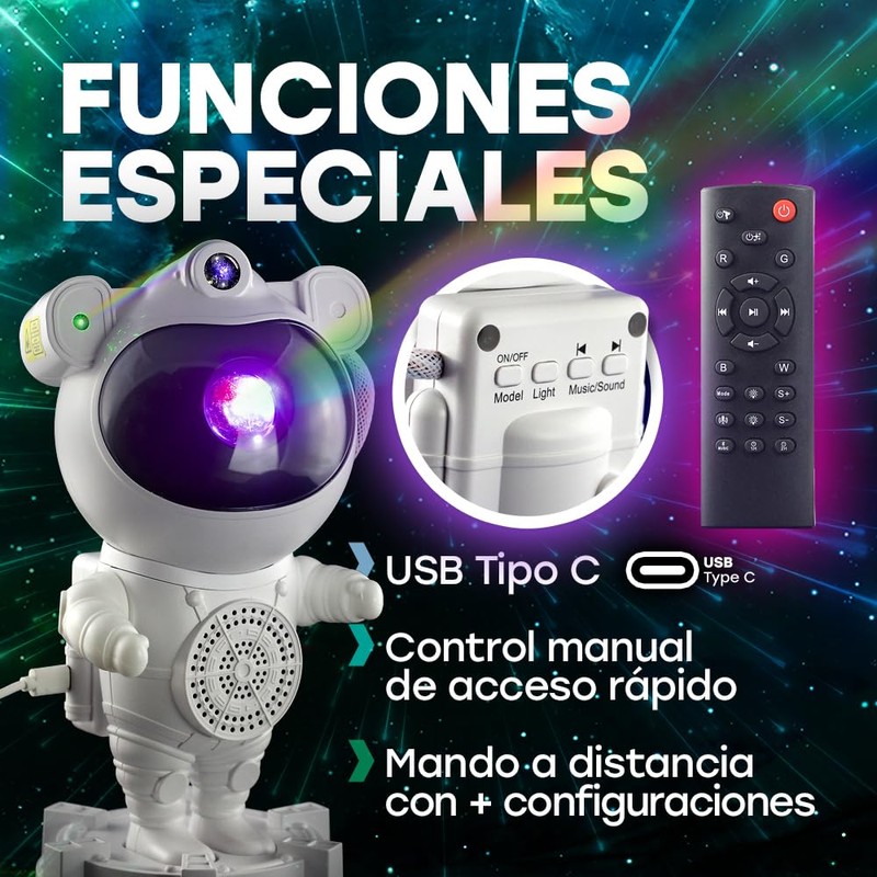 MAKTUL Astronaut Projector Starry Sky Galaxy, Night Light Children's Lamp
