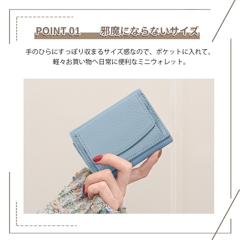 imeetu Mini Wallet, Coin Purse, Mitsuri Wallet, Small Women's, Coin