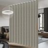 AJAZZ 100% Blackout Accordion Room Divider Curtains - with Flexible
