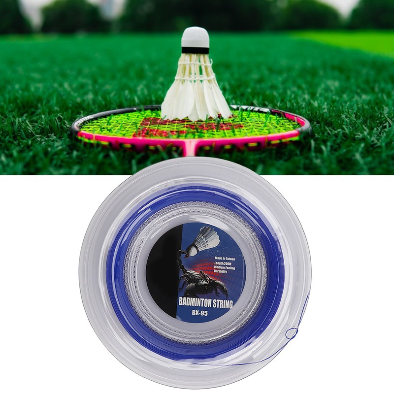 POWERTI Badminton Racquet String High Elasticity Wear Resistant Resin Fibre