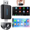 HJDWQN 2 en 1 Adaptador CarPlay Inalámbrico, Compatible con iOS