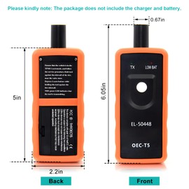 JUSTTOP TPMS Relearn Tool for GM, EL-50448 Auto Tire Pressure Monitoring Sensor Activation Reset Tool, TPMS Programming Tool OEC-T5 for Most GM Series Vehicles, Car Accessories