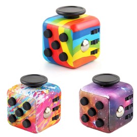 3PCS Fidget Cube, Cube Anxiety Relief Toy, Relaxing Toys Six Faces Cube, Relax and Release Pressure Cube,Disorder Autism Feeling Toys, Suitable for Both Adults and Children