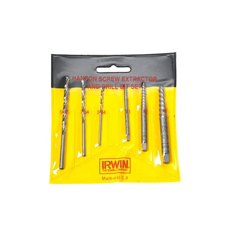 Irwin Industrial Tools 53700 Spiral Extractor and HSS Drill Bit