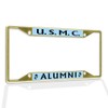 Fastasticdeals Metal Insert License Plate Frame U.S.M.C. Alumni Weatherproof Car