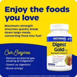 Enzymedica Digest Goldtm Con Atpro® 45 Cápsulas Sabor Sin Sabor