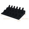 Baluue Black Cloth Desktop Ring Display Holder MDF Jewelry Modern
