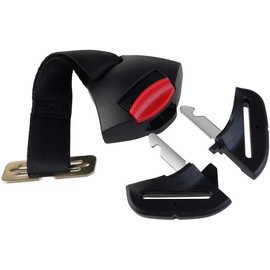 Norhogo Child Car Seat Clip Buckle Protector, Metal Locking Clip Belt Loosening Guard, Child Seat Safety Device (Black)