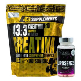Creatina Monohidratada 1kg + Quemador Grasa Corp. Liposenze