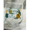 Greenbrier Spring Make Me Smile Seamless Wine Glass: Inspirational