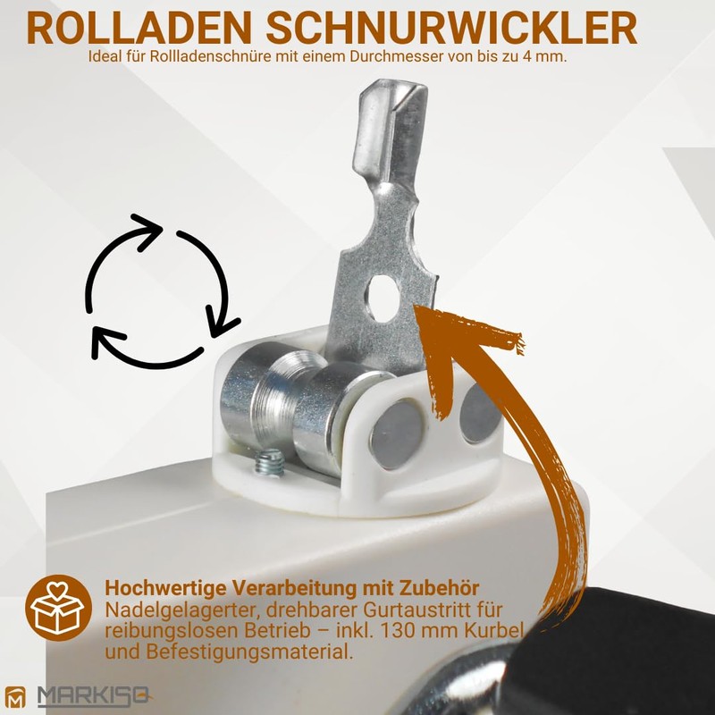 markiso® Transmission Winder with Crank [Made in Germany] Roller Shutter