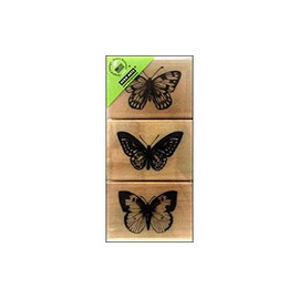 Hero Arts LP215 Wood Sets, Three Artistic Butterflies