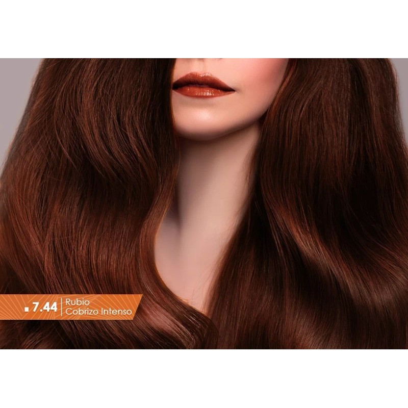 Nutrapel Color Tech Tinte Tono Rojizo 7.44 Rubio Cobrizo Intenso