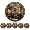 AFRITEE 5Pcs USA 250th Ann Pins, 1776-2026 Patriotic Lapel Badge