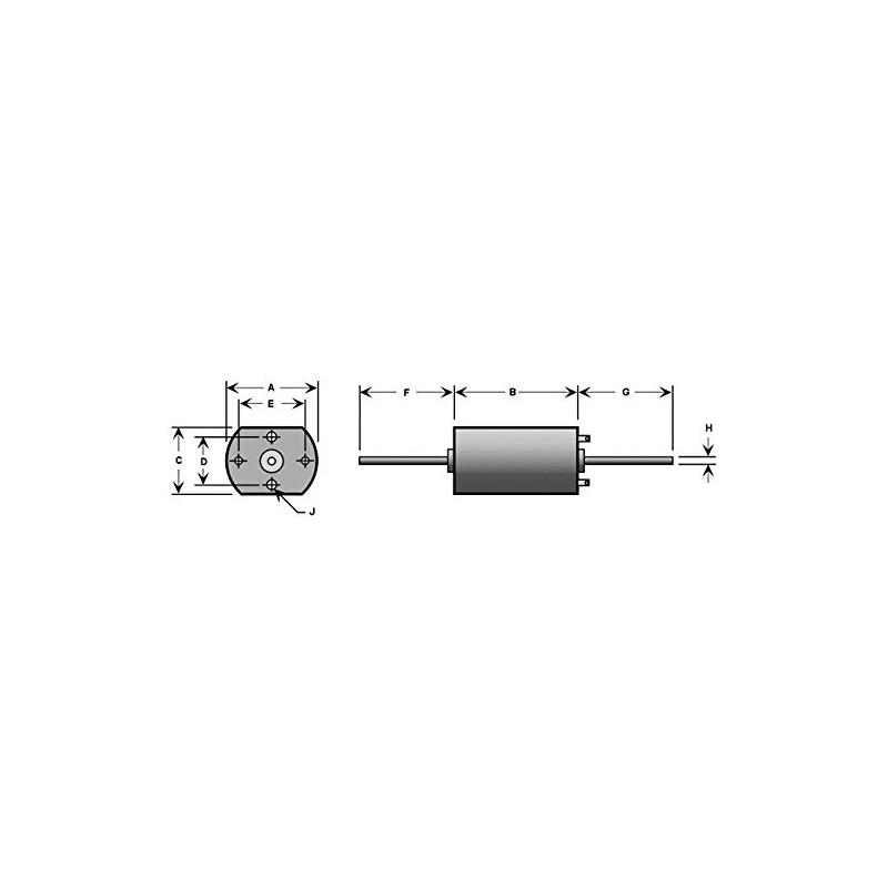 Flat Can Motor, Style 2025, 12v