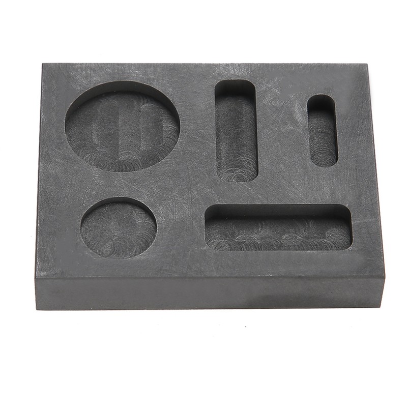 5 Grooves Graphite Ingot Melting Casting Refining Scrap Combo Crucible