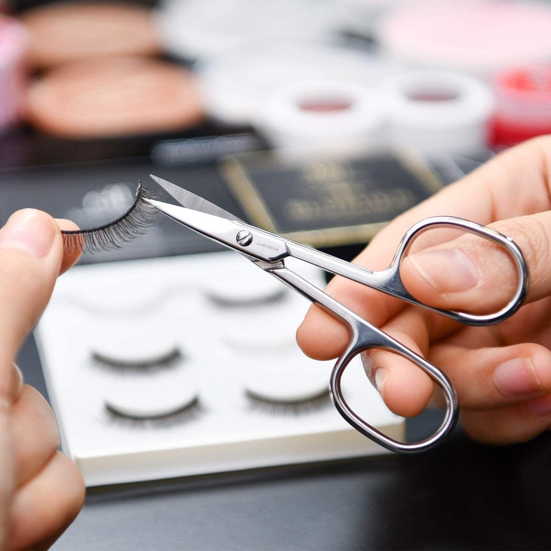 JARVISTAR Curved Edge Nail Scissors, Cuticle Scissors, Extra Sharp, Rustproof