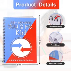 You and Me Kid Journal, Activity Back and Forth Journal Create a Meaningful Dialogue, Just Between You and Me Kid Notebook Family Journal for Parents And Kids Build Strong Relationship