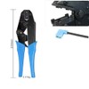 Flag Spade Female Connectors Ratchet Crimp Pliers Crimping Tool AWG22-14