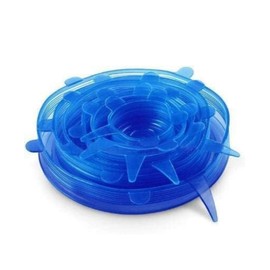 ROYAL PRODUCT Silicone Stretch Lids Multi Size Reusable Food And Bowl Covers Dishwasher And Freezer Safe (Multicolor)