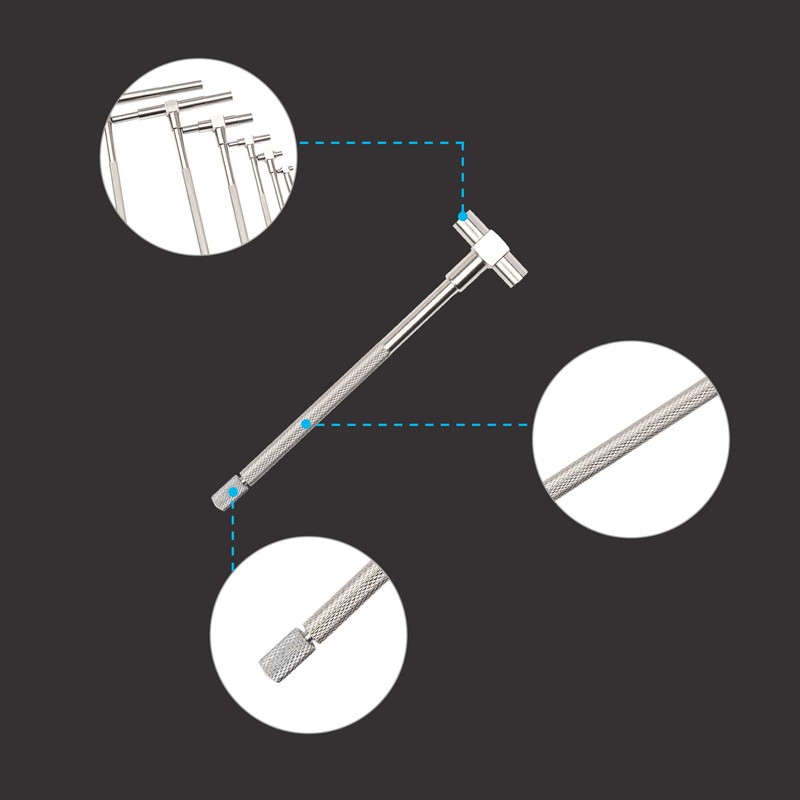 Beslands Telescopic Gauge Set 6 Pcs - Adjustable Inner Diameter