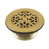 Kingston Brass BSFT4137 Watercourse 4-1/4" Round Shower Base Drain, Brushed