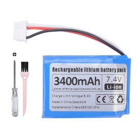 DGFTB 3400mah Vacuum Battery Compatible for iRobot Braava 300 380 381 380T 390 390T 2000 GPRHC202N026 11003067-00 W206001001399 Mint 5200 5200B 5200C Vacuum Cleaner Li-ion Battery with Repair Tools