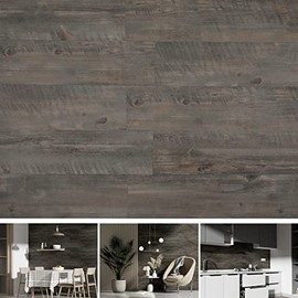 SINGULARWOOD Vinyl Wall Planks,Self-Adhesive Vinyl Panels for Walls,Peel and Stick Easy Installation (12 pcs/18 Sq Ft/Box),Siberian Pine-Grey