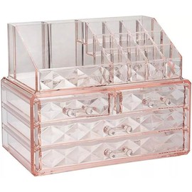 Lipstick Grid Organizer for Storing Lipsticks and Lip Care Products - Boxes Set Brush Slide