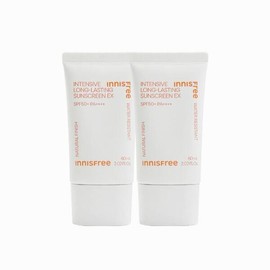 Innisfree [이니스프리] 인텐시브 롱래스팅 선스크린 EX 60ml (SPF 50+ PA++++) 2개 Innisfree Intensive Long-Lasting Sunscreen EX 60ml (SPF 50+ PA++++) 2pcs