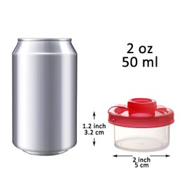 Youngever 3 Pack Plastic Salt and Pepper Shakers, Clear Salt and Pepper Containers with Lid, Plastic Spice Jar, Spice Dispenser (Small)