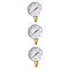 iplusmile 3pcs High Precision Npt Pressure Gauge Psi Bar Markings
