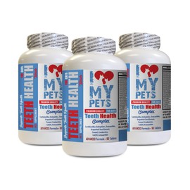 cat Breath freshener - CAT Teeth Health Complex - Advanced Care Formula - biotin for Cats - 180 Treats (3 Bottles)