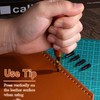 Mnuizu Adjustable Japanese Screw Punch, Screw Hole Punch, 6 Tip