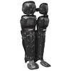 Schutt Sports AiR MAXX Double Flex Catcher's Leg Guards, Black,