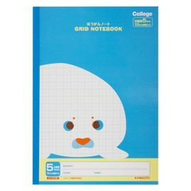 Kyokuto LT01LB B5 College Animal Series Study Notebook, 0.2 inch (5 mm) Grid lines, Animal: Seal