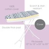 Ironing Board Cover and Pad (Blue Chevron), 100% Cotton with