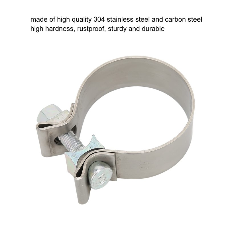 Exhaust Seal Clamp, Universal Band Clamps Rustproof Muffler Clamp High