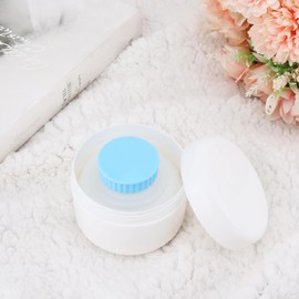 BB Hapeayou Sand Remover Puff for Beach Body Clean Removal Tool Reusable with Storage Box for Travel/Summer Family Vacation