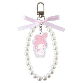 Tees Factory Sanrio Characters Ribbon Pearl Key Chain Ballet Core/My Melody H 4.8 x W 3.0 x D 0.3 inches (123 x 75 x 8 mm) SR-5546729MM